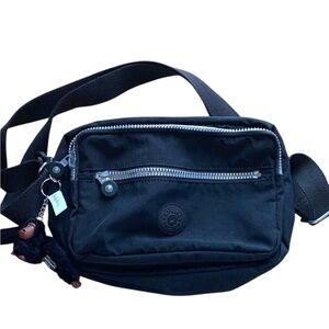 Kipling Black Crossbody Bag with Adjustable Strap